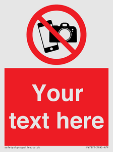 Custom No filming or photography